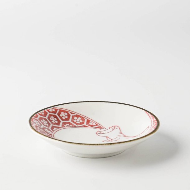 Edokko Dinosaur Red Flame Dragon Small Plate