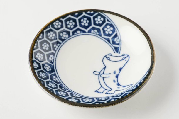 Edokko Dinosaur Blue Flame Dragon Small Plate