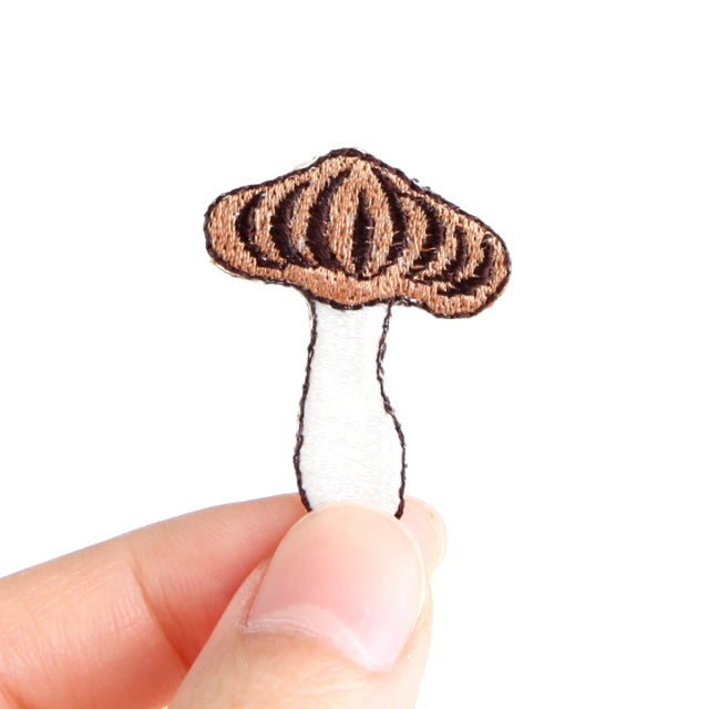 Iron-on Patch Mushroom Samatsutake Mushroom