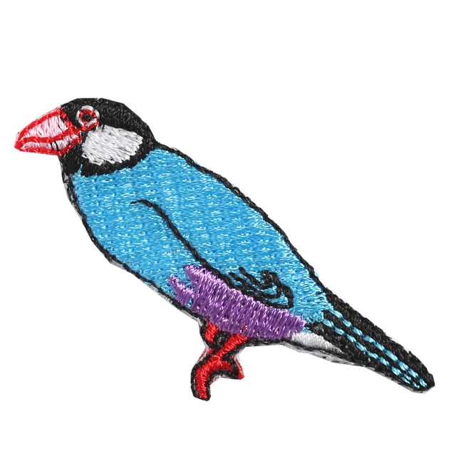Iron-on Patch Bird Java Sparrow