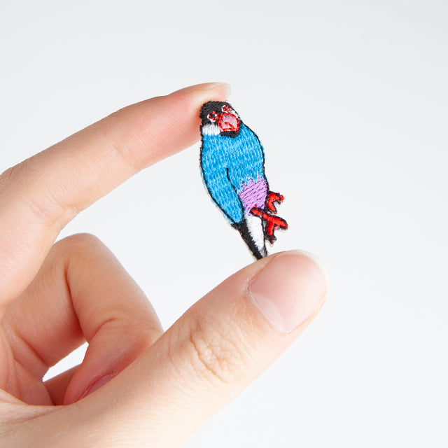 Iron-on Patch Bird Java Sparrow