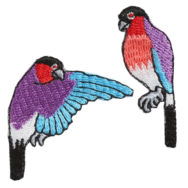 Iron-on Patch Bird Bullfinch