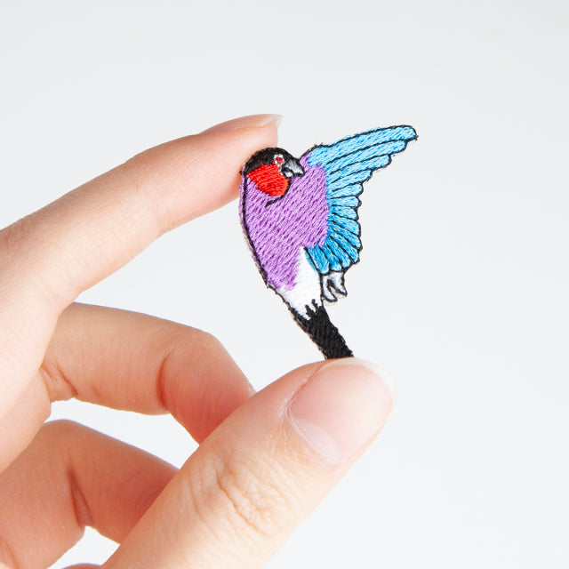 Iron-on Patch Bird Bullfinch