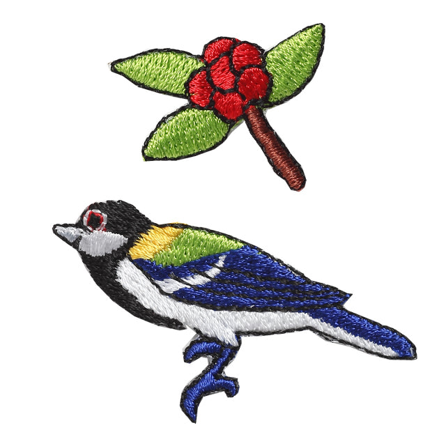 Iron-on Patch Bird Oriental Tit