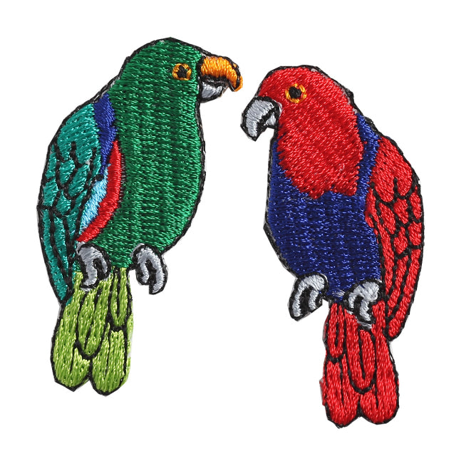 Iron-on Patch Bird Parakeet