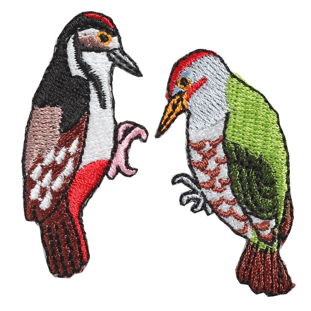 Iron-on Patch Bird Woodpecker