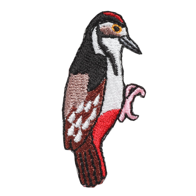 Iron-on Patch Bird Woodpecker