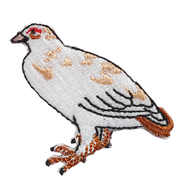 Iron-on Patch Bird Ptarmigan