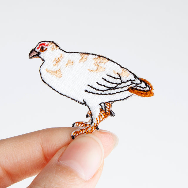 Iron-on Patch Bird Ptarmigan