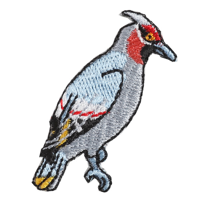 Iron-on Patch Bird Waxwing