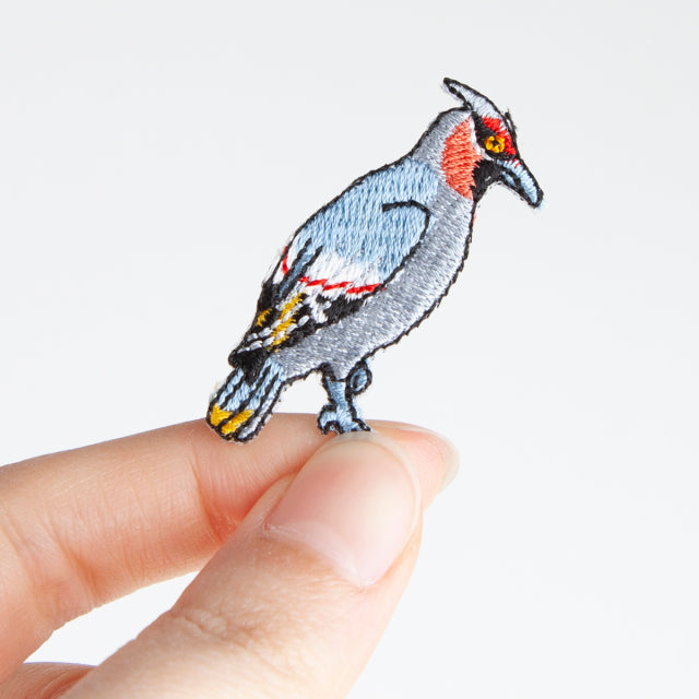 Iron-on Patch Bird Waxwing