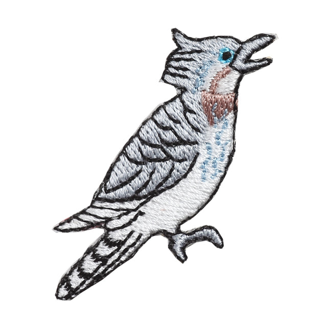 Iron-on Patch Bird Kingifsher & Crested Kingfisher