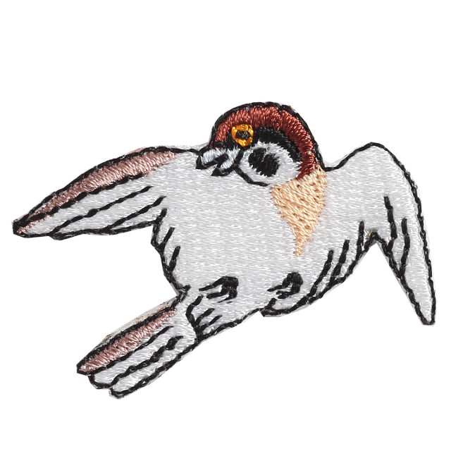 Iron-on Patch Bird Sparrow