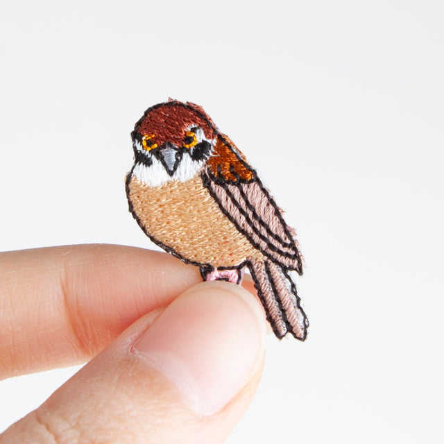Iron-on Patch Bird Sparrow