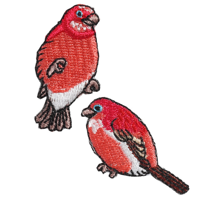 Iron-on Patch Bird Pallas's Rosefinch