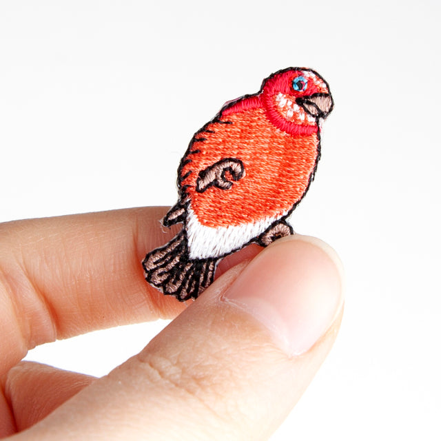 Iron-on Patch Bird Pallas's Rosefinch