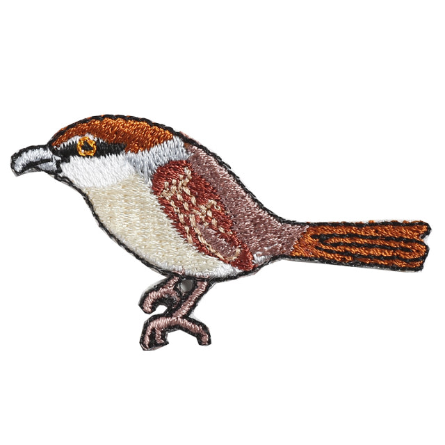 Iron-on Patch Bird Shrike