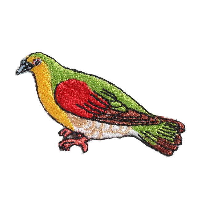 Iron-on Patch Bird White-bellied Green Pigeon