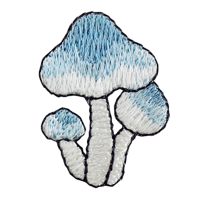Iron-on Patch Mushroom Aoshimeji Mushroom