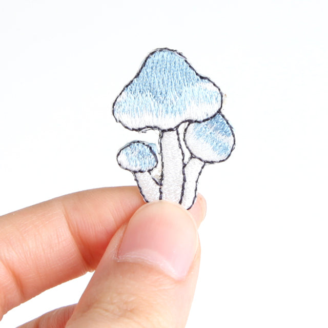 Iron-on Patch Mushroom Aoshimeji Mushroom