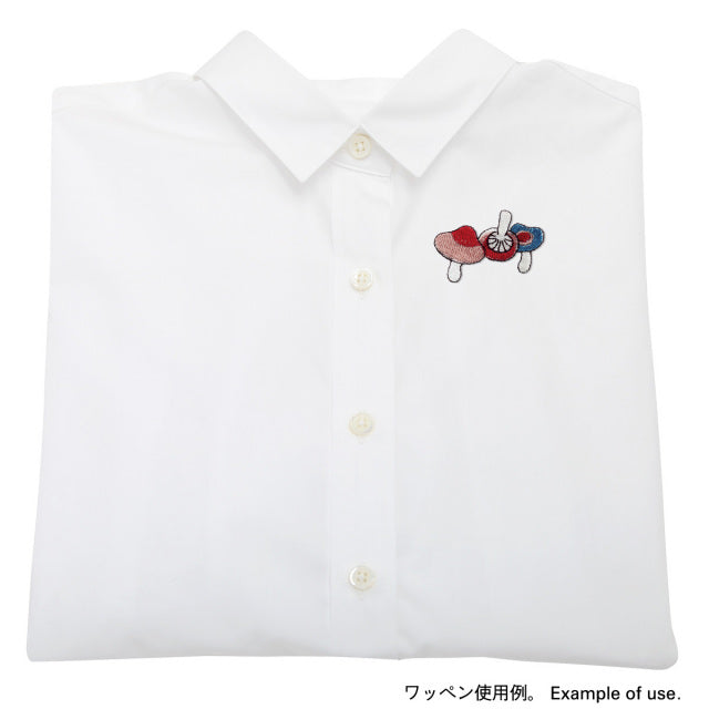 Iron-on Patch Mushroom Futairobenidake Mushroom