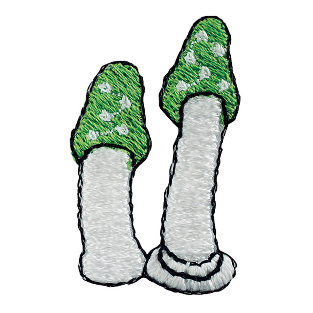 Iron-on Patch Mushroom Kinugasatake Mushroom
