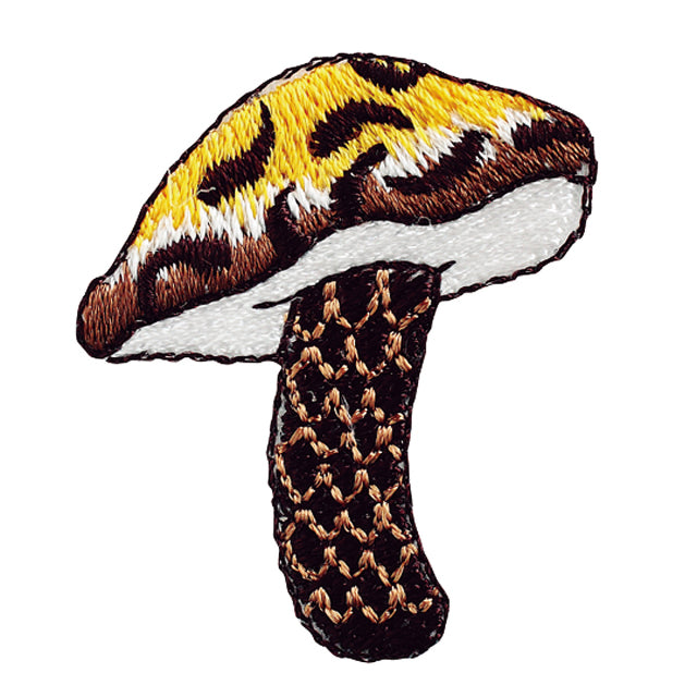 Iron-on Patch Mushroom Torafuiguchi Mushroom