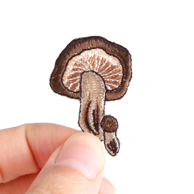 Iron-on Patch Mushroom Matsutake Mushroom