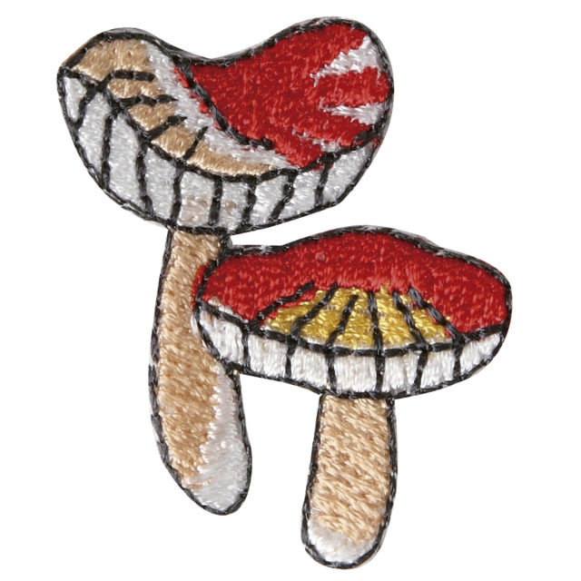 Iron-on Patch Mushroom Dokubenitake Mushroom