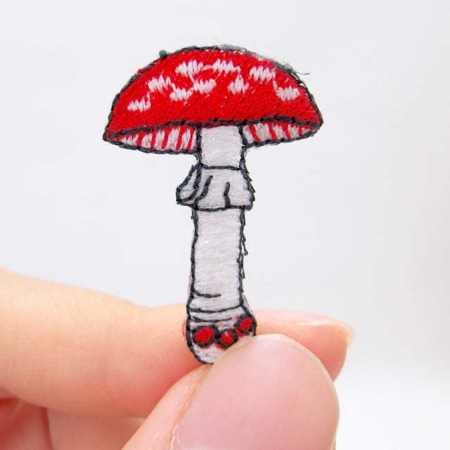 Iron-on Patch Mushroom Benitengutake Mushroom