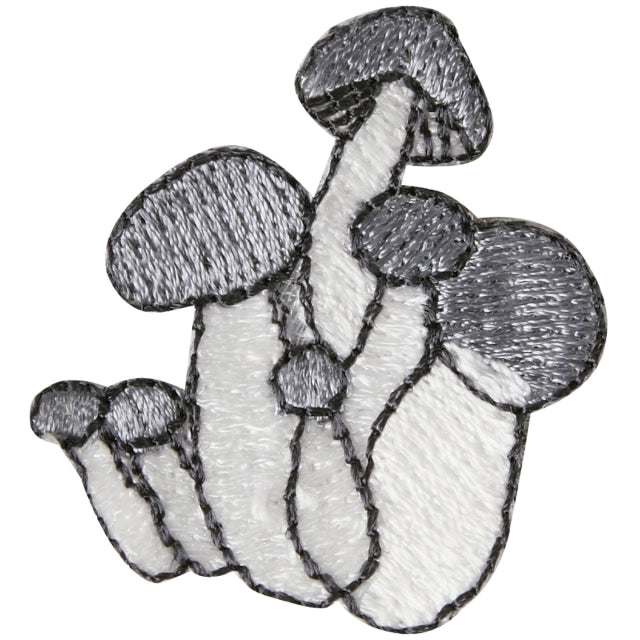 Iron-on Patch Mushroom Honshimeji Mushroom
