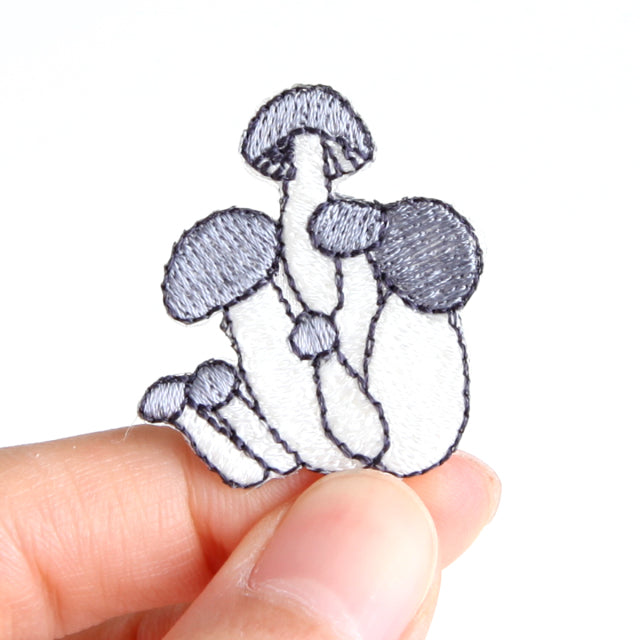 Iron-on Patch Mushroom Honshimeji Mushroom