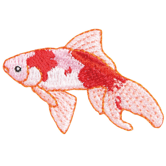 Iron-on Patch Goldfish Sakura Comet