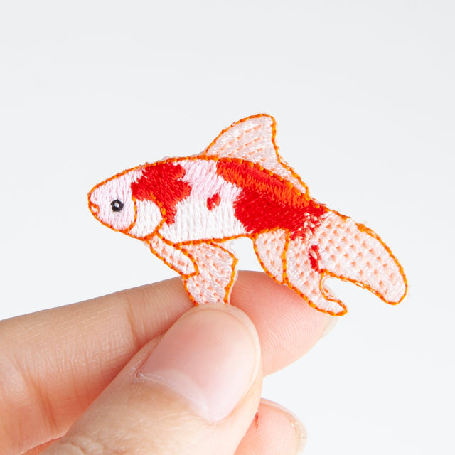 Iron-on Patch Goldfish Sakura Comet