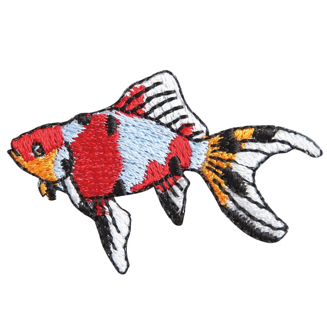 Iron-on Patch Goldfish Shubunkin Goldfish