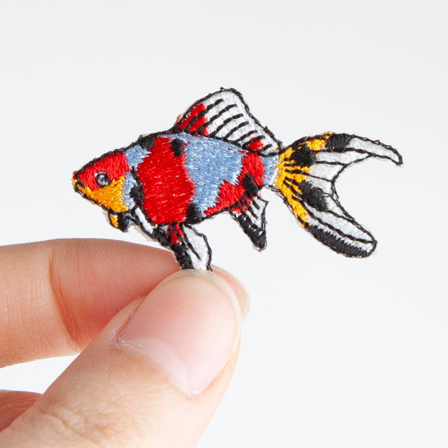 Iron-on Patch Goldfish Shubunkin Goldfish
