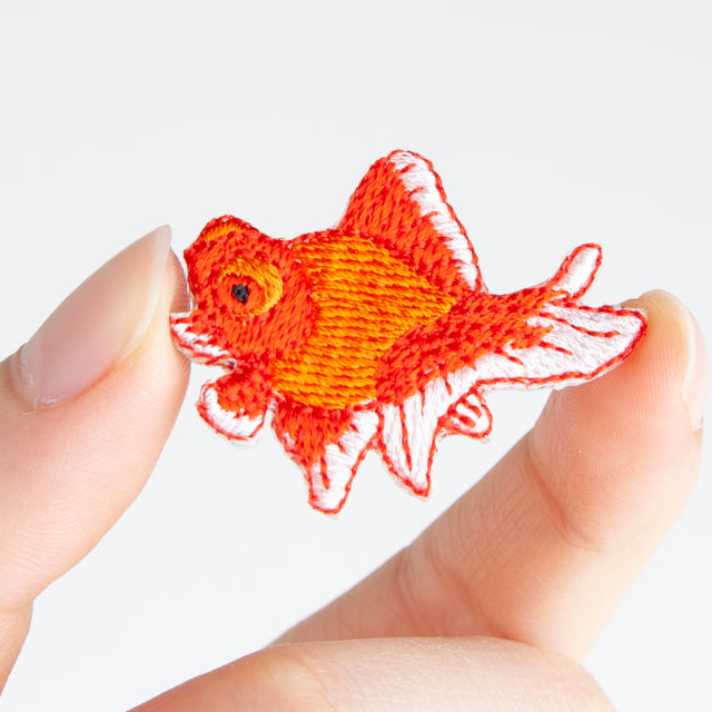 Iron-on Patch Goldfish Telescope