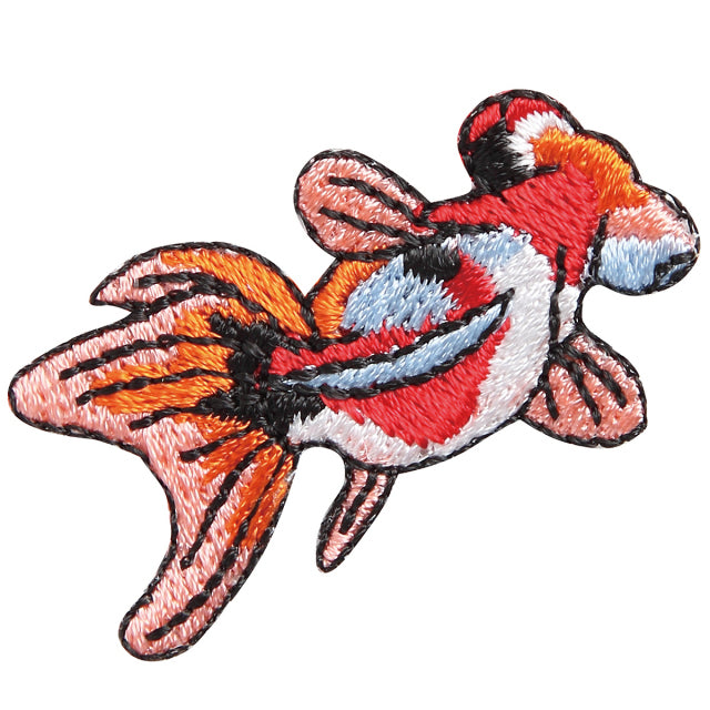 Iron-on Patch Goldfish Tri-color Telescope