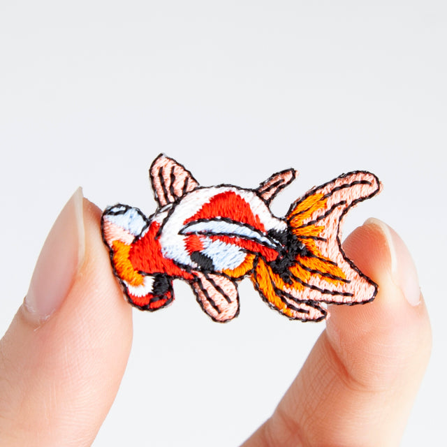 Iron-on Patch Goldfish Tri-color Telescope