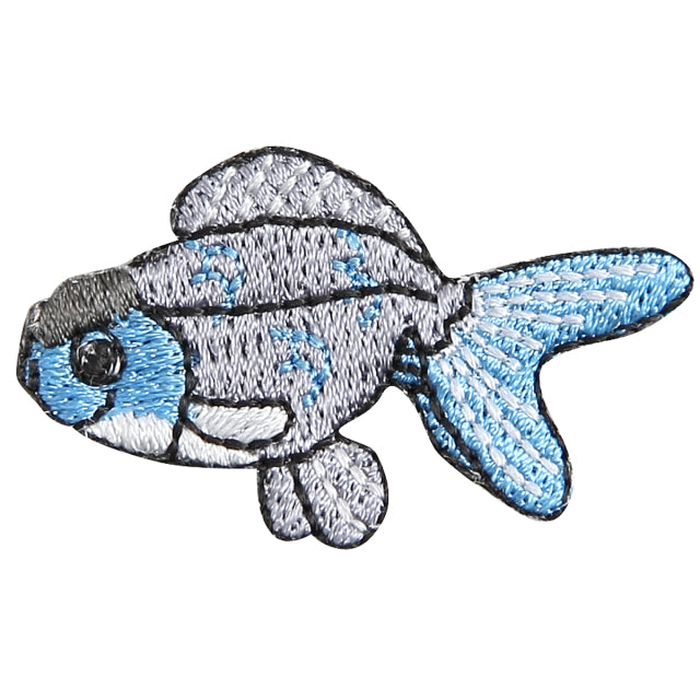 Iron-on Patch Goldfish Blue Oranda