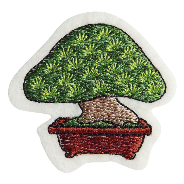 Iron-on Patch Bonsai Japanese White Pine