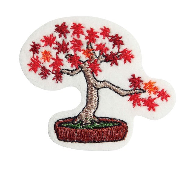 bonsai tree patch Iron-on Patch Bonsai Maple