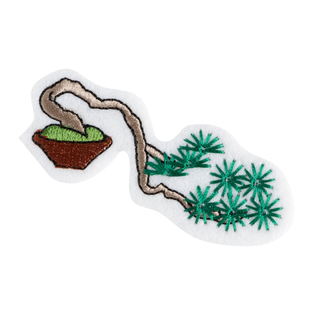 Iron-on Patch Bonsai Japanese Red Pine