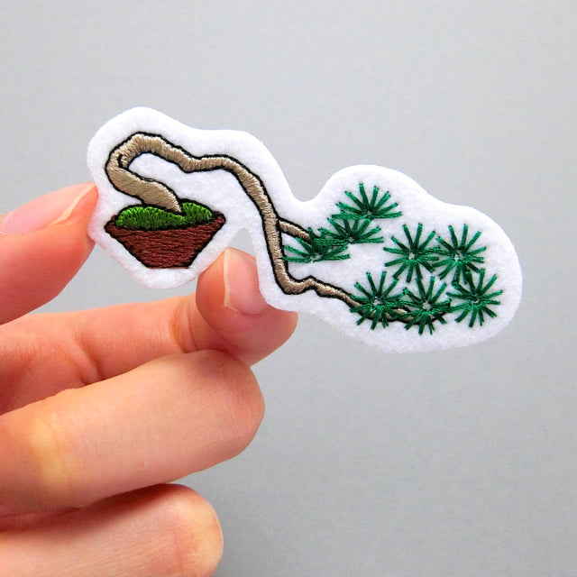 Iron-on Patch Bonsai Japanese Red Pine