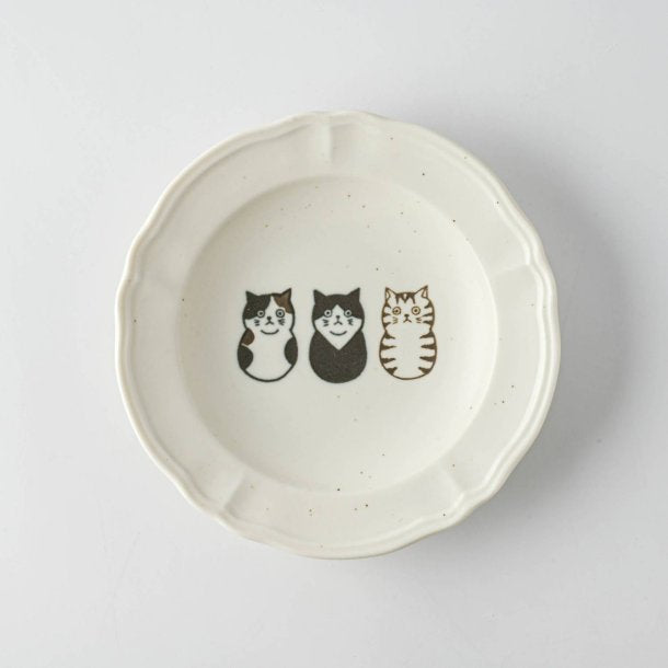 Shichita Three Cats 5.5" Plate