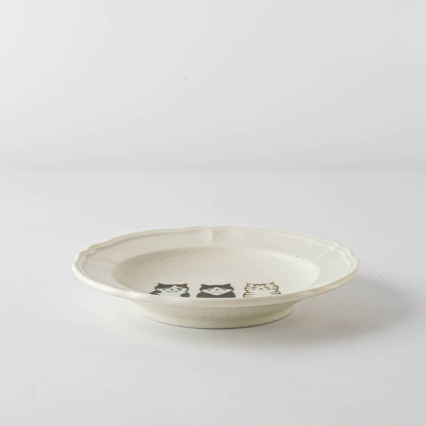 Shichita Three Cats 5.5" Plate