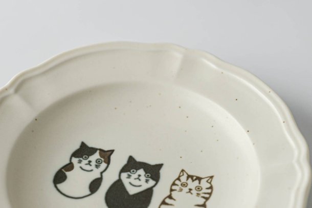 Shichita Three Cats 5.5" Plate