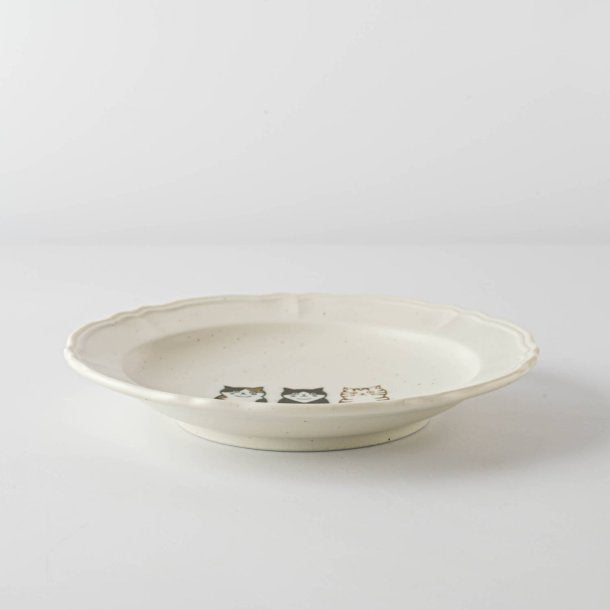 Shichita Three Cats 6.7" Plate