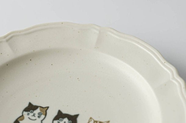 Shichita Three Cats 6.7" Plate