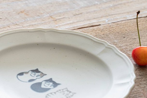 Shichita Three Cats 6.7" Plate